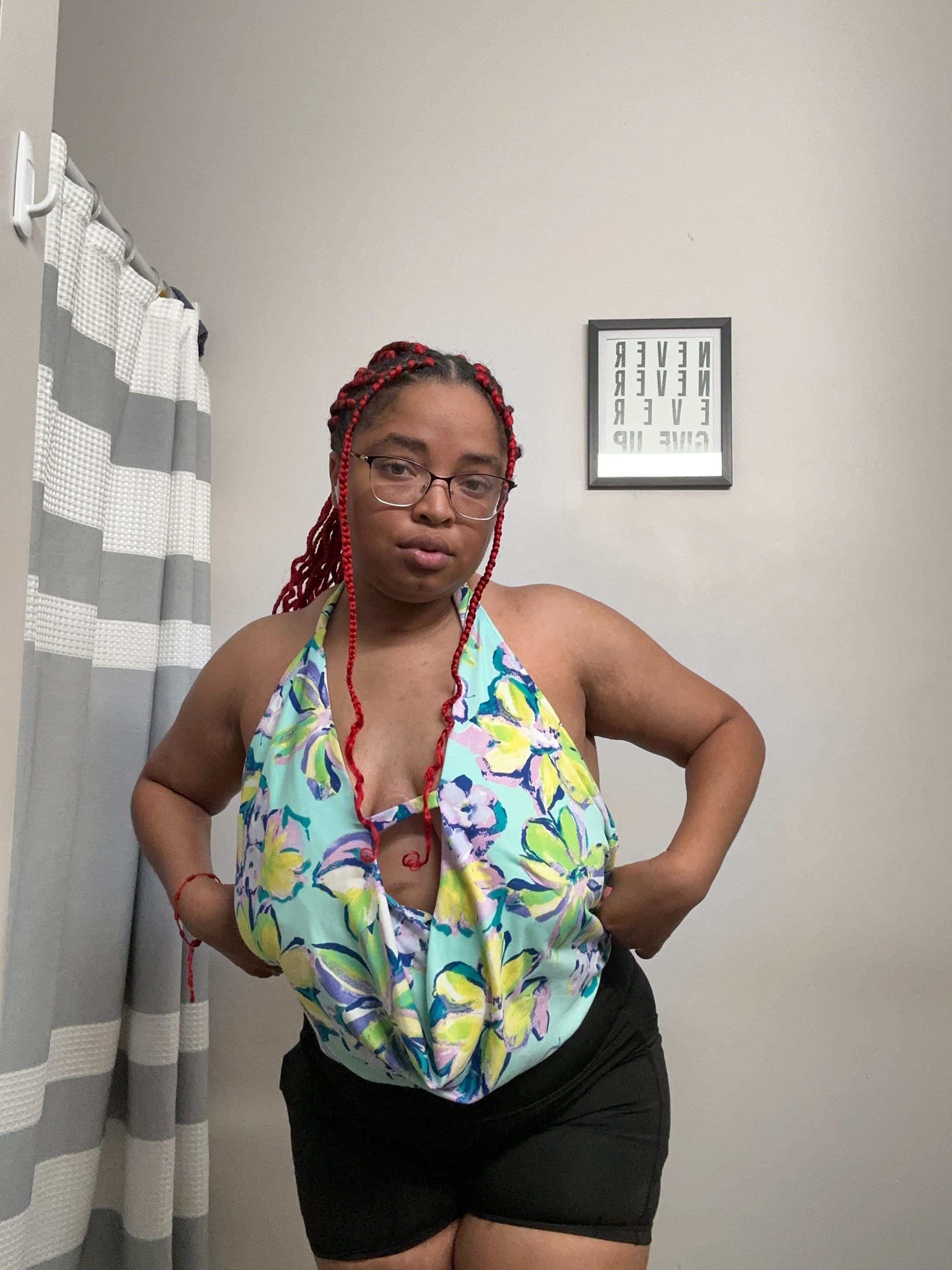 Plunging Halter Top